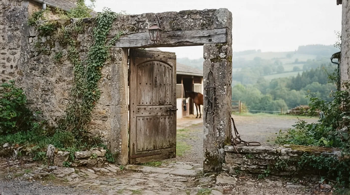 Entrée du Centre equestre Haras De Valdor, centre équestre à Compreignac