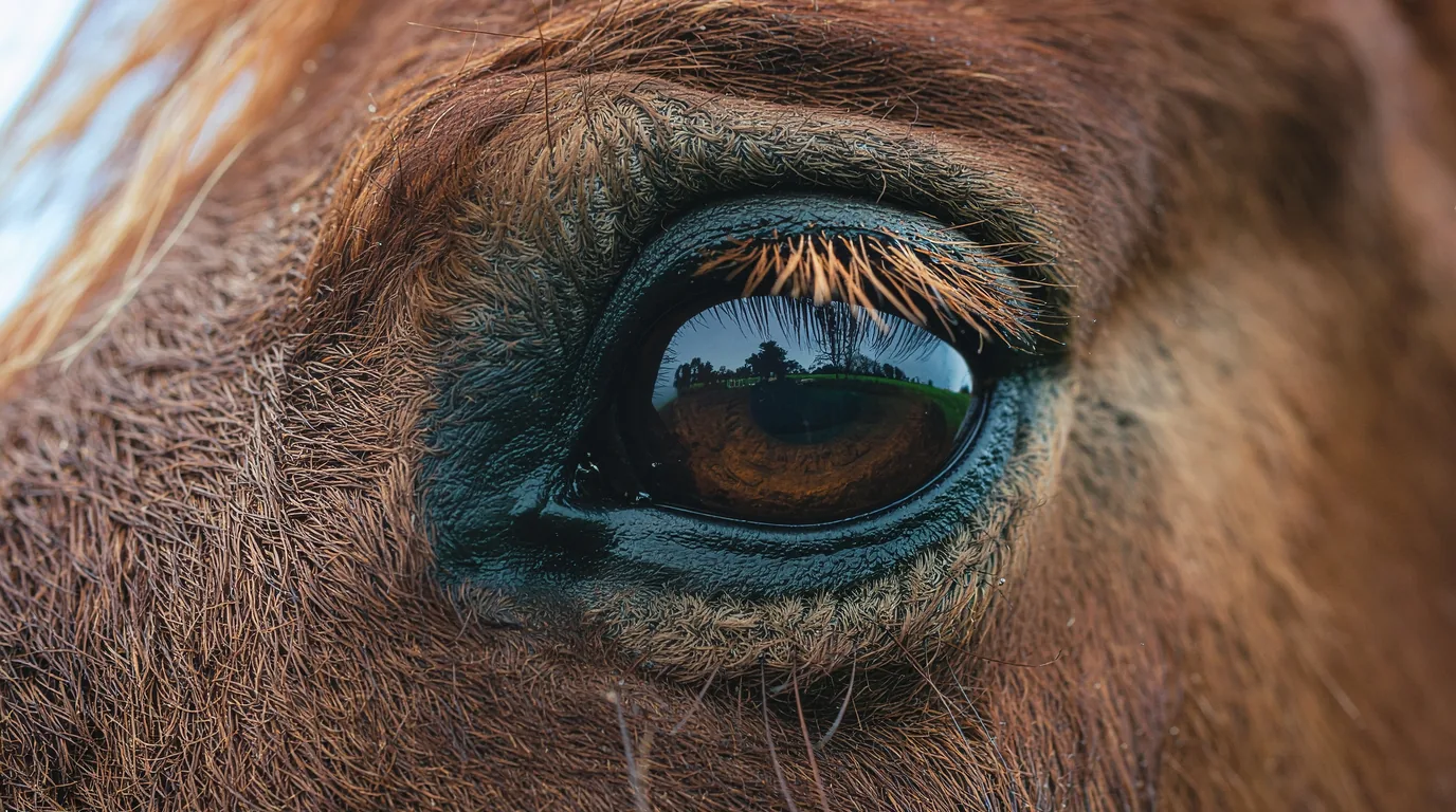Un regard de cheval au Centre equestre Haras De Valdor, Compreignac